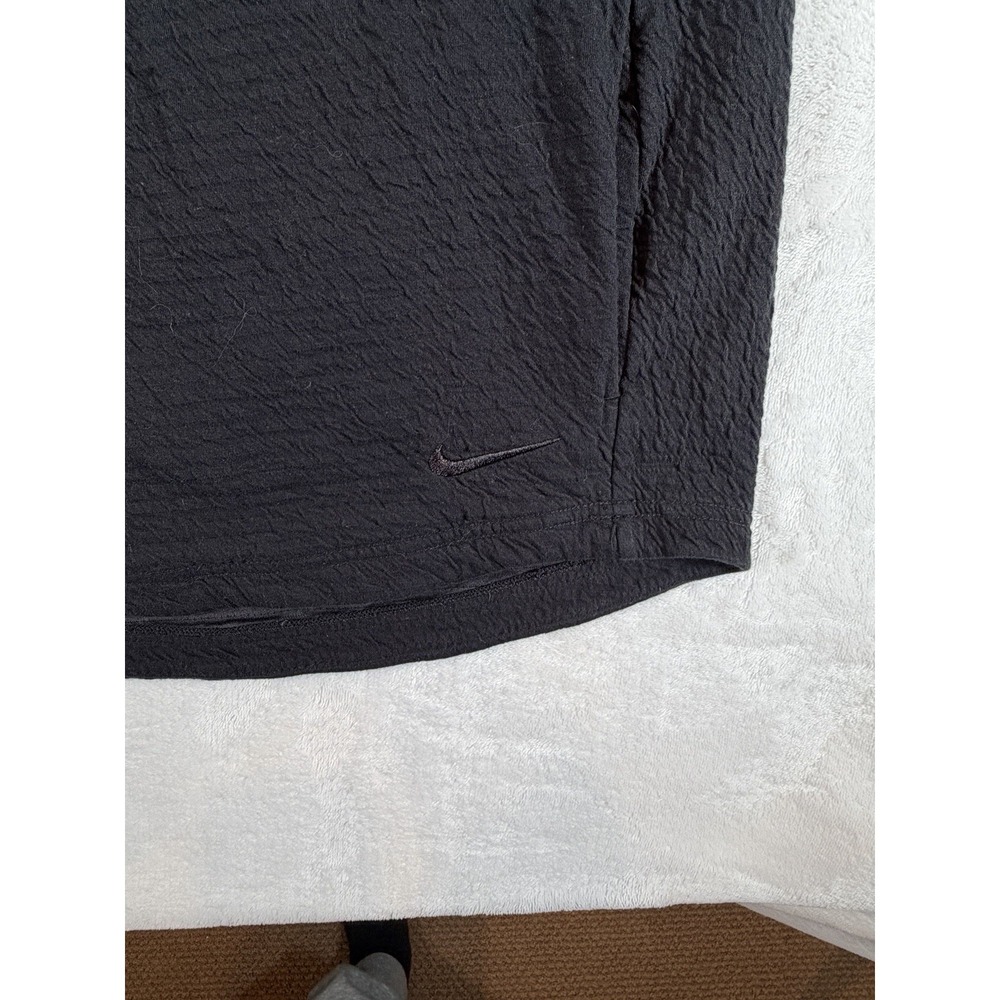 Nike Dri-Fit Yoga Hyper Dry Hoodie Men Sz S Black Lightweight Stretch Pullover - Picture 2 of 6
